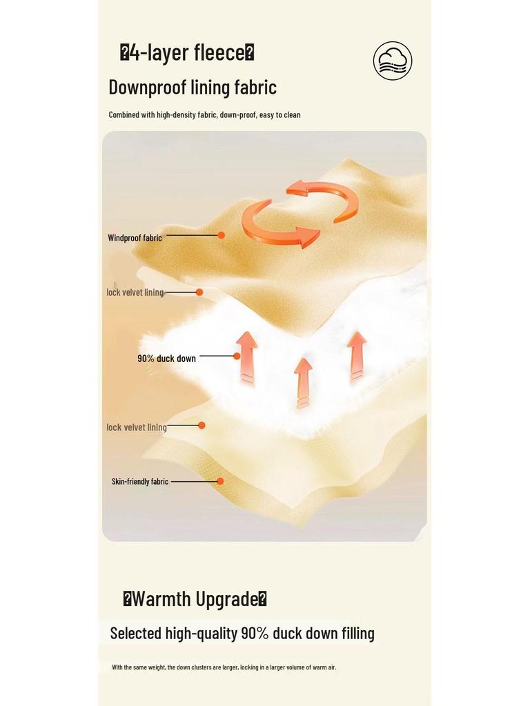 YAYA Women's Winter Hooded Mid-Length Down Jacket