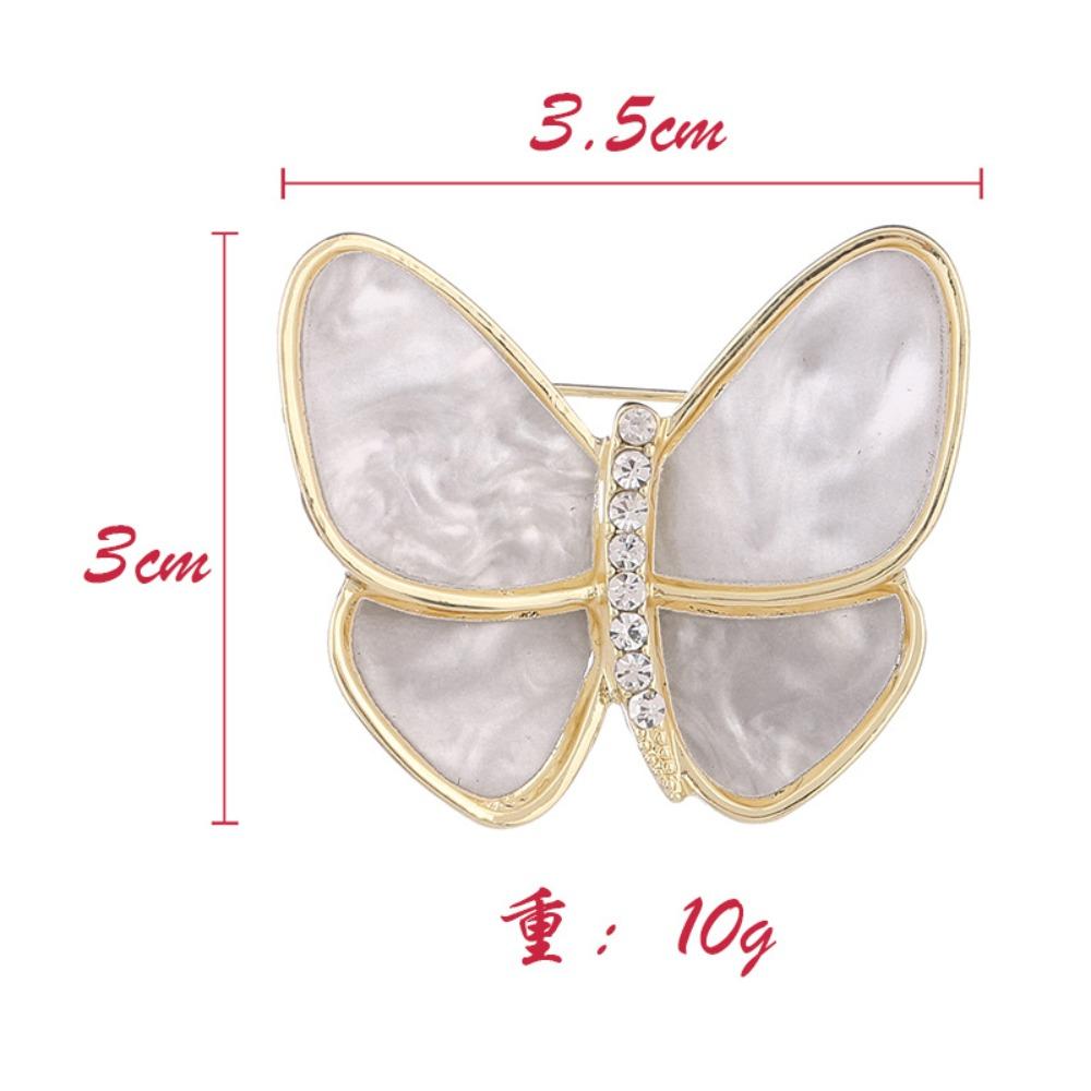 1pcs Charm Butterfly Brooch Butterfly Charm Pearl Brooch Gold Color Brooch Wedding Gifts