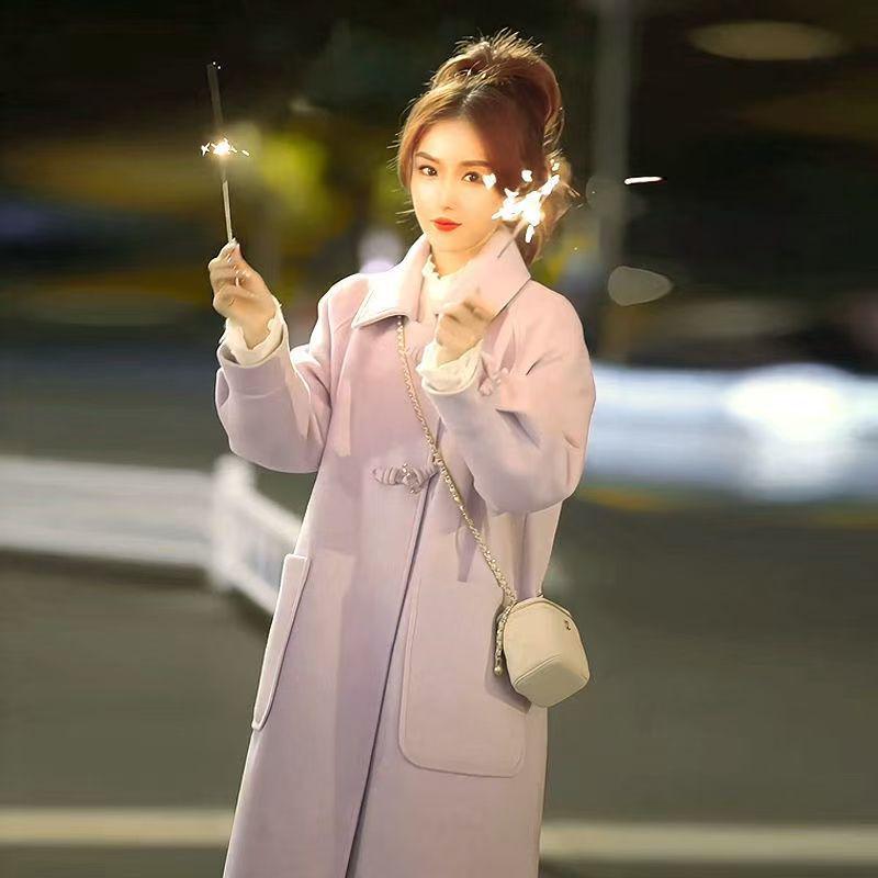 2025 Autumn/Winter Hepburn Petite Design Wool-Blend Duffle Coat