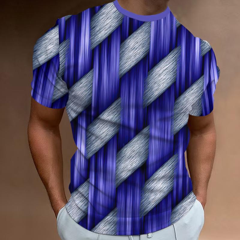 Простая мужская футболка с геометрическим узором и 3D принтом, мужской топ, повседневная повседневная одежда, свободная рубашка большого размера, толстовка в стиле ретро