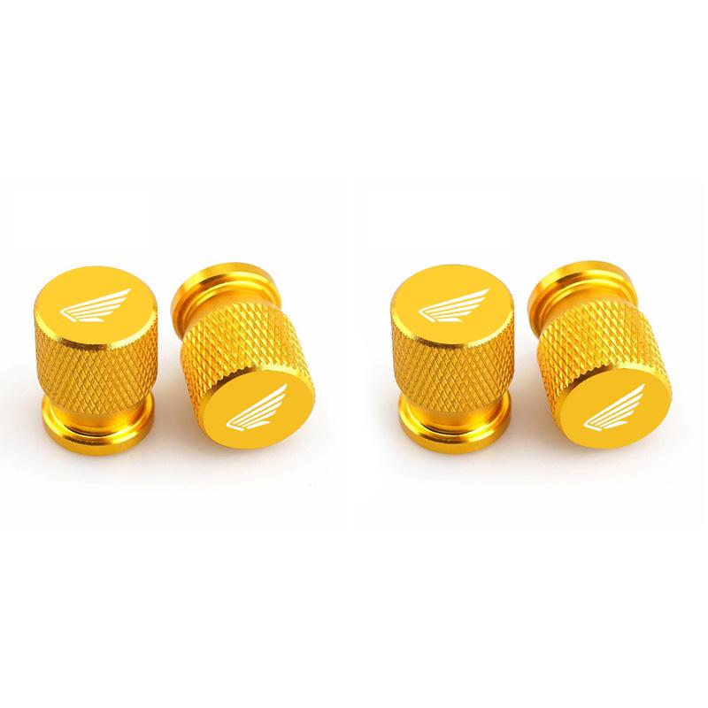 4pcs Metal Car Tire Valve Cap Car Tyre Air Stems Cover for Honda CBR1000 CBR600RR CBR650R CB1000R CB1100 CB650F CBR300R VFR1200 YY1