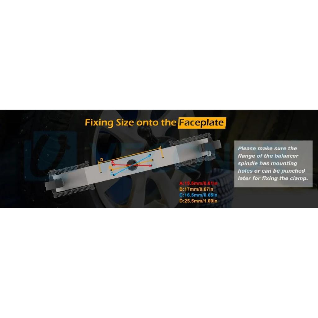 Motorcycle TIre Adaptor for Wheel Balancer with 10mm/16mm Installation Hole Motorcycle Tyre Balancing Tool 36 38 40mm Shaft Size