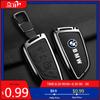 FYWH1 For BMW Leather Car Remote Key Case Cover Shell Fob For BMW X1 X3 X5 X6 X7 1 3 5 6 7 Series G20 G30 G11 F15 F16 G01 G02 F48 Key