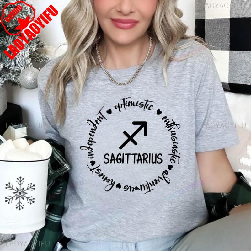 Sagittarius Tees Zodiac Sagittarius Astrology Zodiac Sign Horoscope Tee Group of Stars Sky Signs Tee Birthday Foretelling Tops