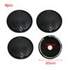 4Pcs Black Carbon Fiber Auto Car Wheel Hub Center Caps Cover 60mm Plastic Car Accessories Exterior Parts Car Products Tools