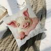 45x45CM Pink Pig Pillowcase Throw Pillow Cover Home Living Room Bedroom Sofa Bed Decorative Square Cushion Cover