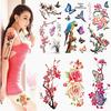 Waterproof Artificial Flowers Arm Shoulder Tattoo Stickers Flash Henna Tattoo Sticker