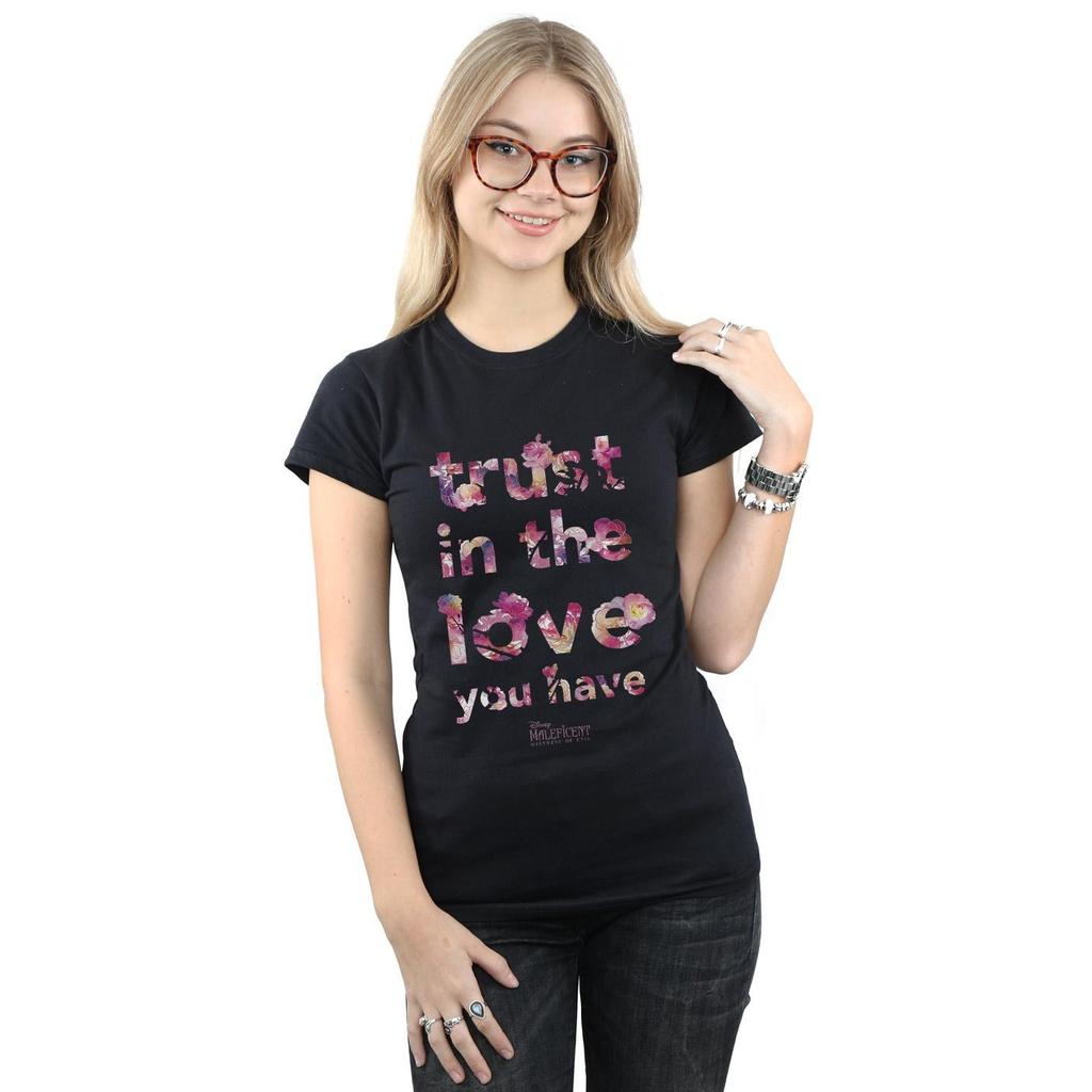Disney Womens/Ladies Maleficent Mistress Of Evil Trust In The Love Cotton T-Shirt