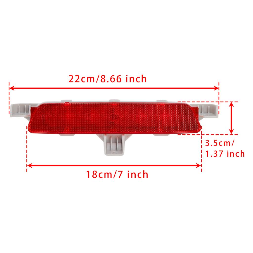 Rear High Mount Third Brake Light Lamp For Chevrolet Malibu 2008-2012 Red