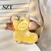 Sparkling Water Glass Creative Boot Shape Cup, 300ml Novelty Tumbler Transparent Drinking for Whiskey Beer Juice Coffee, Unique Home Bar Gift