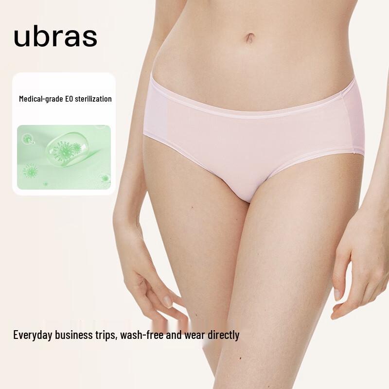 ubras Women's Antibacterial PLA-Lined Extended Crotch Briefs 5-Pack