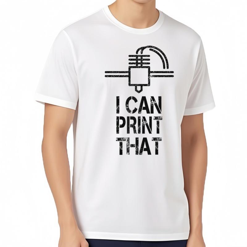 Divertida MáQuina De Impresora 3d Divertida Geek InformáTica Ciencia It Moda Camiseta Hombres Impreso Camiseta GráFica