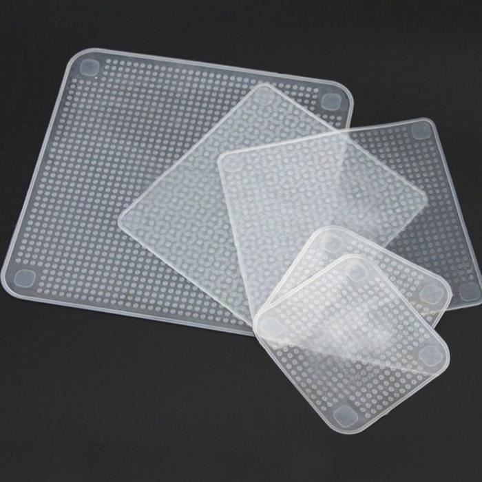 1Pcs 15 cm x 15cm emballage alimentaire avec outil de cuisine de recouvrement scellable transparent