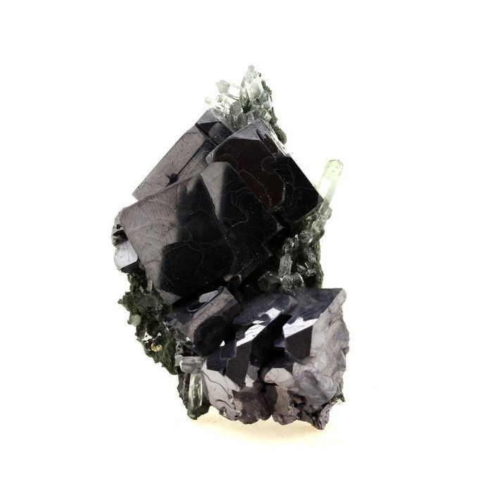 Pierres et Minéraux. Galène + Quartz. 877.0 ct. Madan, Bulgarie.