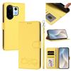 Happy Heart Pattern Magnetic Closure Vegan Leather Phone Case With Wrist Strap For vivo X200 FE