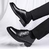 Обувь Зимние Оксфорды Британский Business Casual Трехголовые Кожаные Туфли Туфли для Формальных Мероприятий Свадьбы Жениха Обувь Дерби