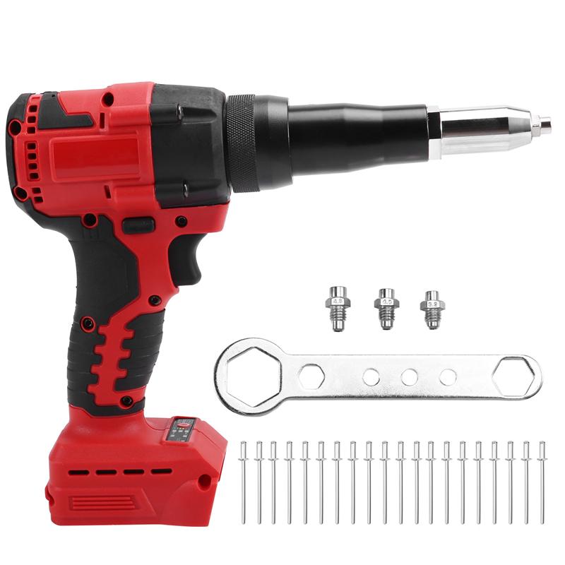 AD23-Cordless Rivet Gun Brushless 4.8Mm Rivet Nut Gun Automatic Riveting Tool For 18V 20V Battery (No Battery)