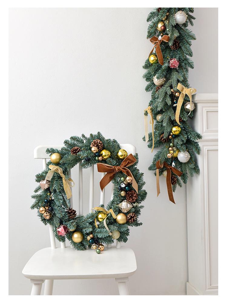 45cm Christmas Wreath Vine Ring Hanging Door Decoration