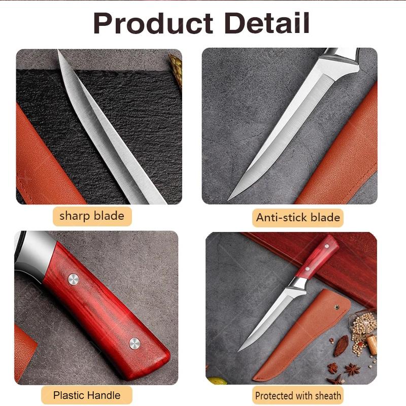 Professional Chef Knife Boning Knives Japanese Kitchen Knife Meat Cleaver Butcher Plastic Handle Kitchen Knives and Accessories