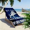 Custom Name Millwall FC Print Beach Towel, Large Soft Quick Dry Towel for Beach Camping Swimming