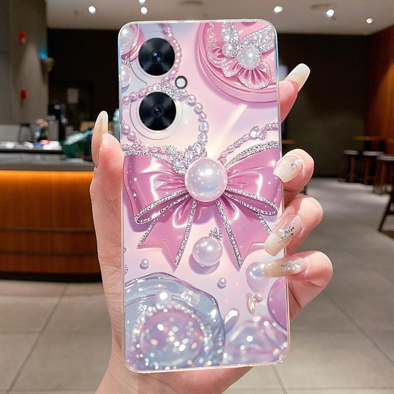 For Huawei Nova 11 SE 11SE Phone Case Huawei Nova 12 SE BNE-LX1 Case Luxury Fashion Butterfly Flowers Clear Soft Silicone Cover