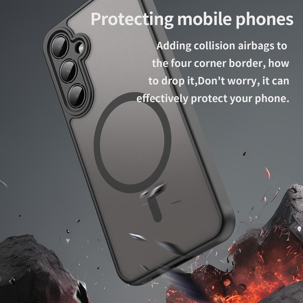 Samsung Galaxy S25 Plus Phone Case,Magnetic Shockproof Phone Case,Bumper Hybrid Cover for Samsung Galaxy S25 Plus