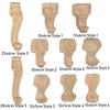 Accessories Decoration Crafts Home Decor Furniture Foot Legs Vintage Wood Carved Cabinet Seat Feets