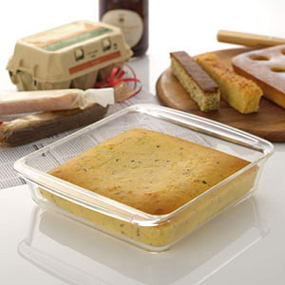 Iwaki KBC221 Glass Cake Mold Gratin Dish Square 18 X 18 Cm Heat-resistant