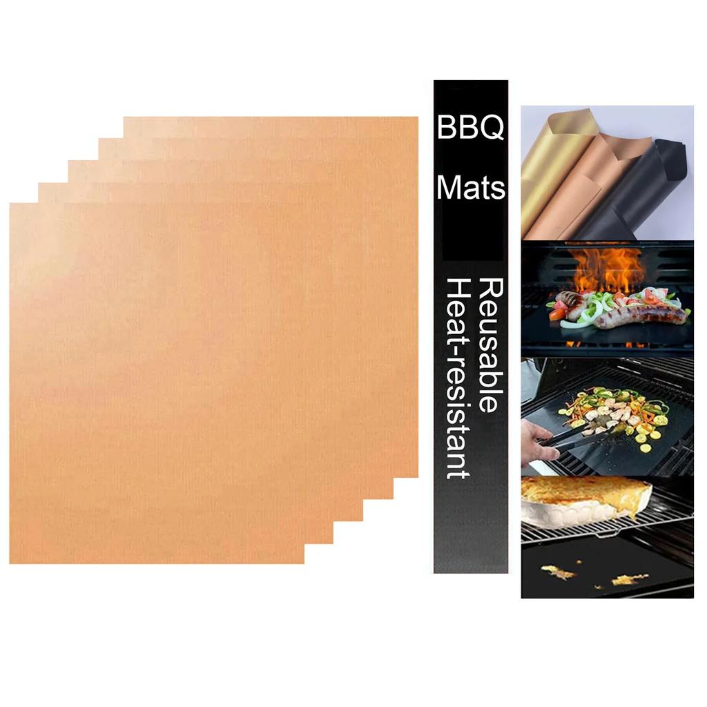 На открытом воздухе Кемпинг Пикник Антипригарный коврик для гриля для барбекю Многоразовый противень для выпечки для барбекю Инструмент для духовки Кулинарные принадлежности Противень для гриля для барбекю