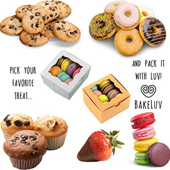 Упаковочная коробка для десерта, полезное видимое окно, утолщенная бумажная коробка для торта, праздничный пирог, печенье, печенье, упаковочный футляр для кексов, коробка для печенья