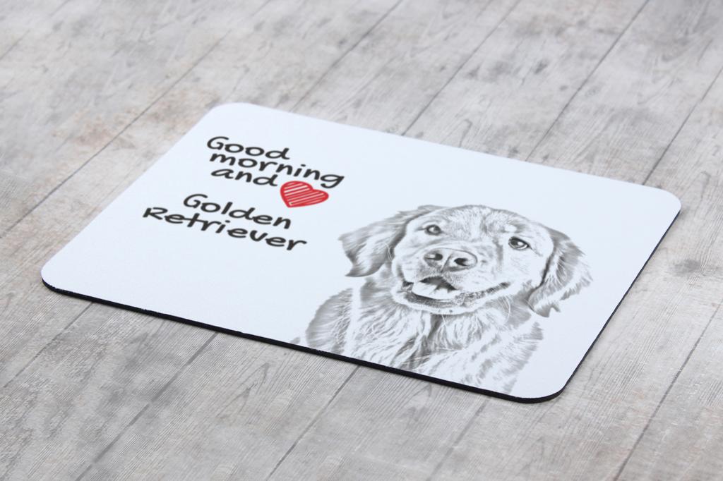 Golden Retriever – Mouse pad with print, personalized dog-themed mouse pad | Art-Dog