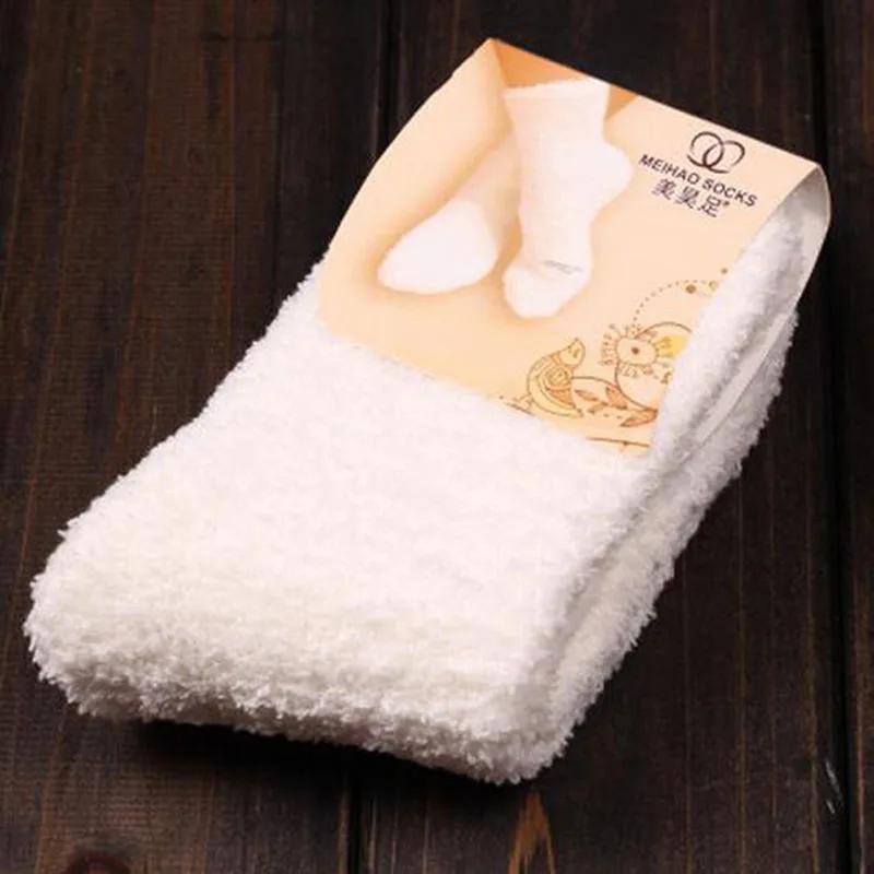 Soft Coral Fleece Velvet Socks For Women Warm Bed Socks Winter Sweet Gift