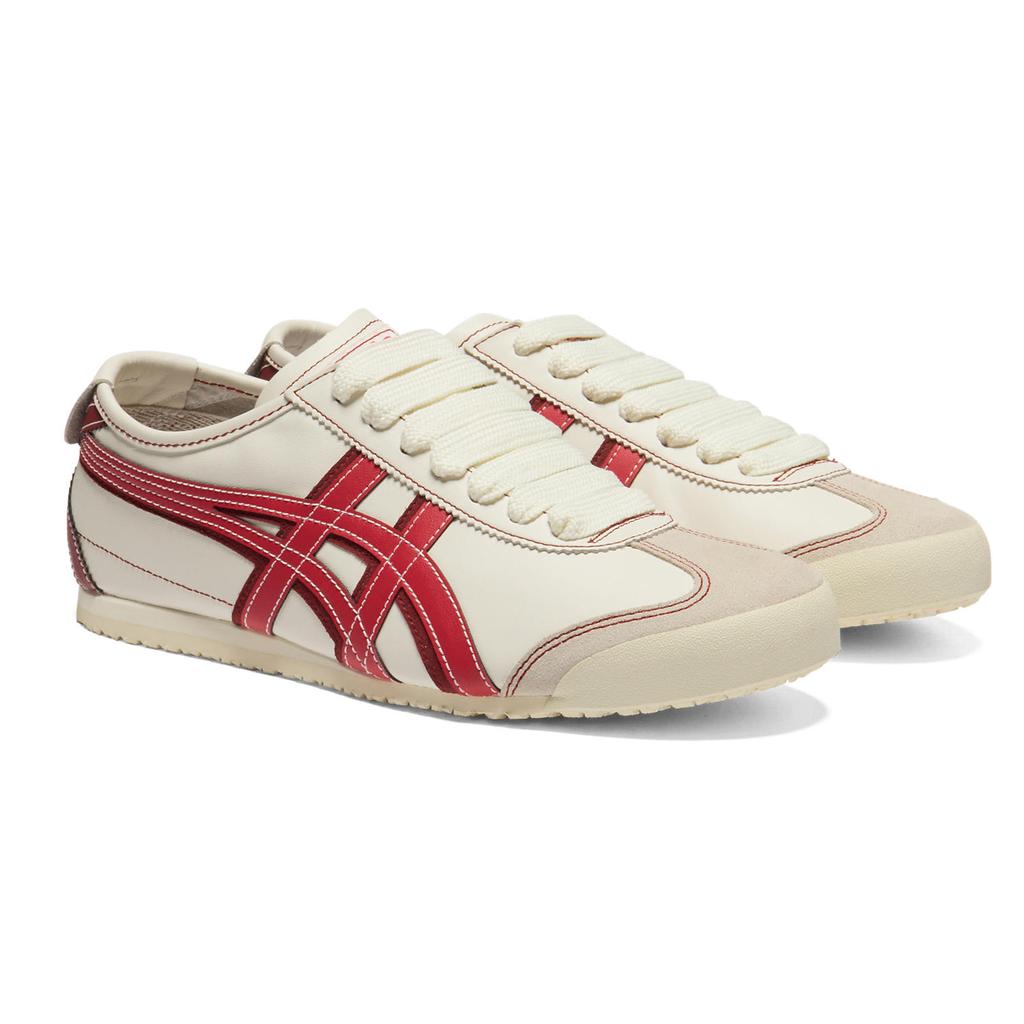 Unisex Sneakers Onitsuka Tiger Mexico 66 Casual Shoes Unisex Low-top Ecru/Red