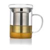 Octavius Borosilicate Glass Tea Infuser Mug - 350 Ml Travel Cup