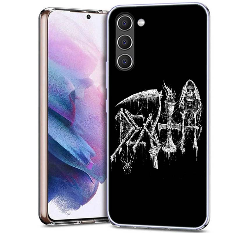 Metal Band D-Death Phone Case for Samsung A54 A14 A24 A34 A17 A37 A57 A55 A35 A25 A15 A13 A23 A33 A53 A07 A05S A04S A03 A73 Gala