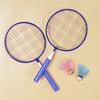 Легкие ракетки для спорта в помещении и на открытом воздухе, двойные ракетки для детей, ракетки для бадминтона, воланы
