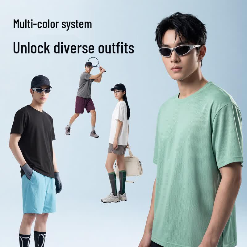 Warrior Men's Summer Ice Silk T-Shirt & Shorts Set