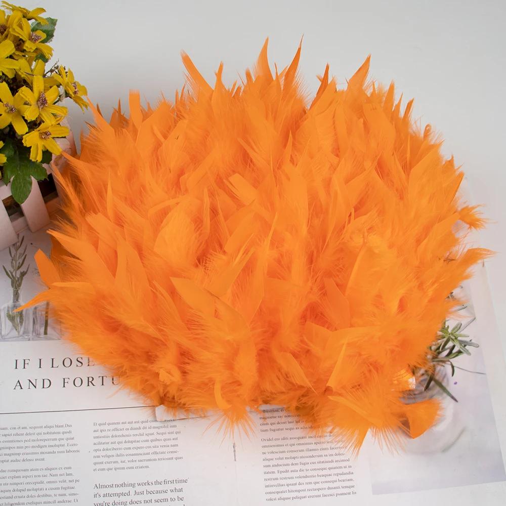 Feather White Turkey Feathers Trim 10-15cm/4-6inch Natural Feather Ribbon for Sewing Clothing Fringe Plumes Wedding Decoration