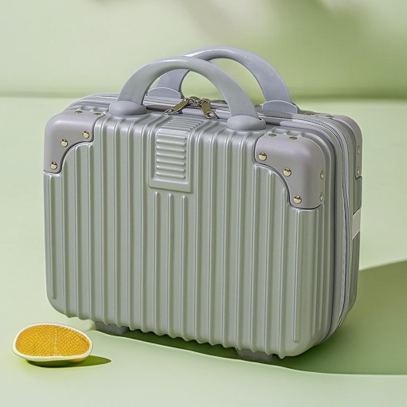 Customized 14-Inch Mini Makeup Case with Combination Lock – Portable Travel Handbag