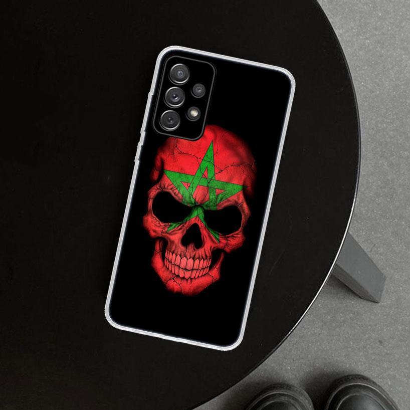 Morocco Flag Coat Of Arms Symbol Phone Case for Samsung Galaxy A17 A16 A26 A36 A56 A57 A37 A15 A25 A35 A55 A14 A24 A34 A54 A13 A