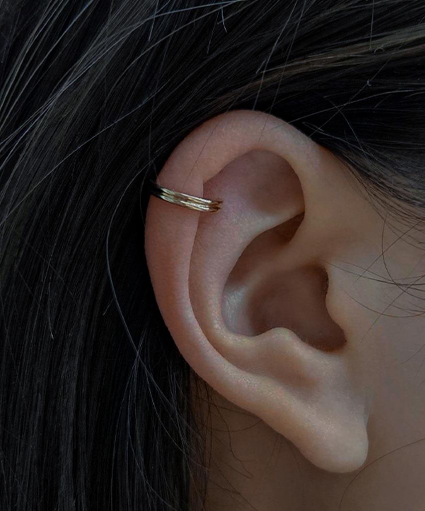 Helene Jewelry Базовое кольцо 14 карат Золотой ушной кафф