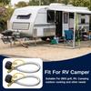 2pcs Stainless Steel Car Propanes Hoses with Integrated Pressure Meter for Accurate Gas Monitoring During Outdoor Use