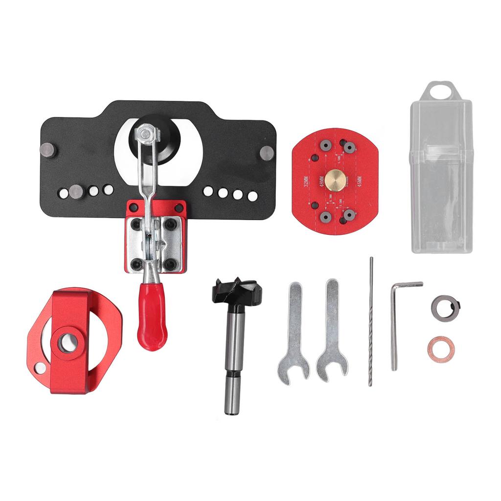 Hinge Jig Drilling Hole Puncher 35mm Boring Guide Locator Aluminum Alloy Opener Door Concealed Installation Tool