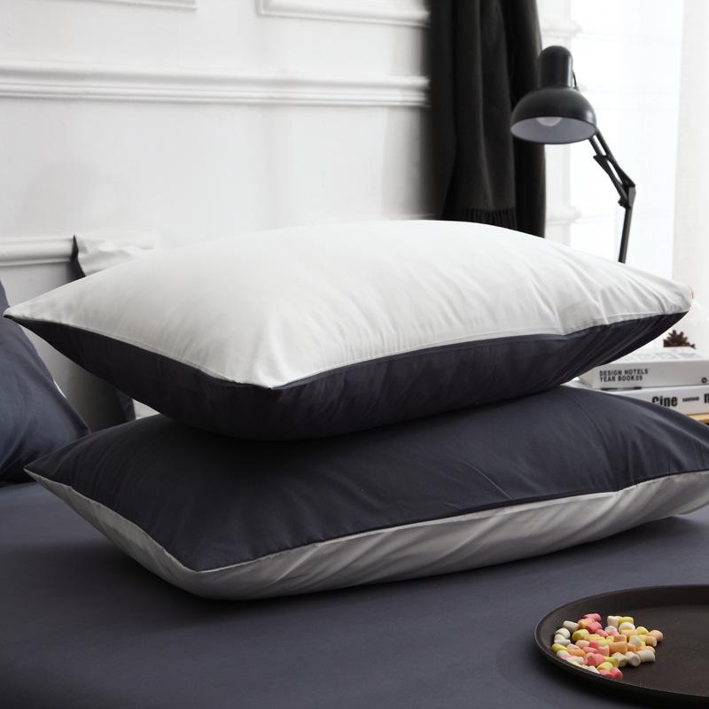 Наволочки в скандинавском стиле однотонные 47x74 см (Пара) для домашнего текстиля