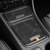 Настоящая мягкая наклейка из углеродного волокна для Mercedes Benz A Class W176 CLA C117 GLA X156 2013-2018, аксессуары для панели центральной консоли автомобиля