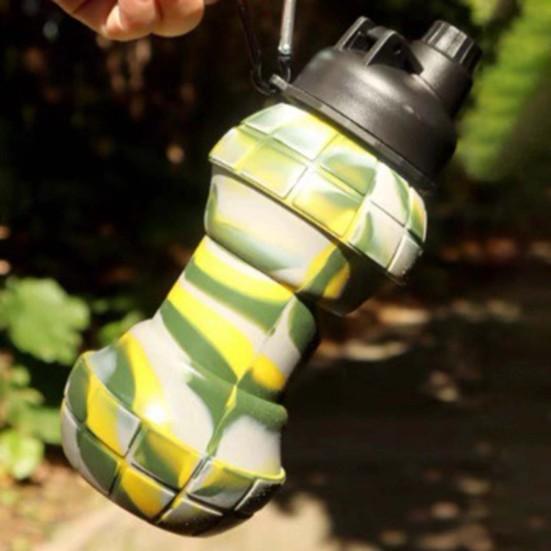 Бутылка для воды 550 мл, пищевая, устойчивая к высоким температурам, большая емкость, складной чайник, дорожная бутылка для питья, наружная поставка