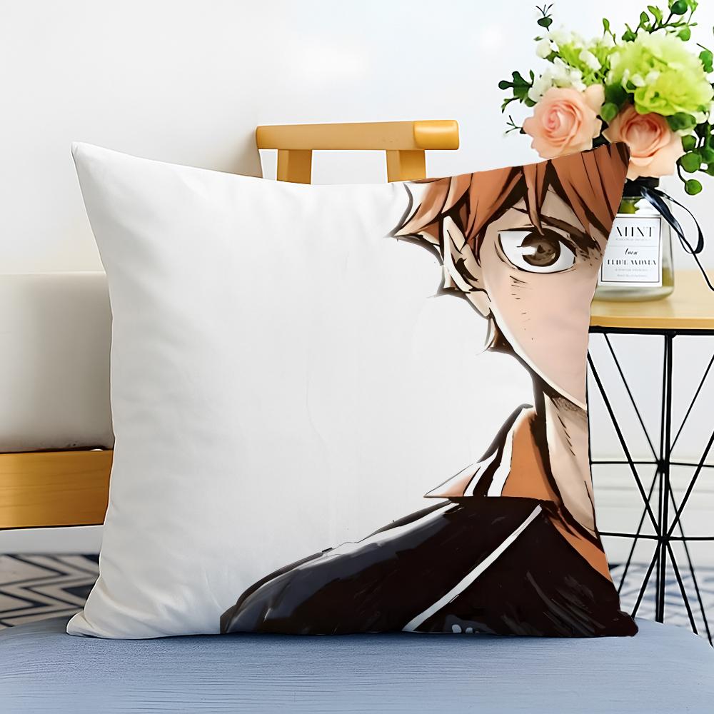 HHaikyuu Наволочка Стираемая Льняная Наволочка Мягкая для Дивана Кровати Уютный Декор Комнаты Дома