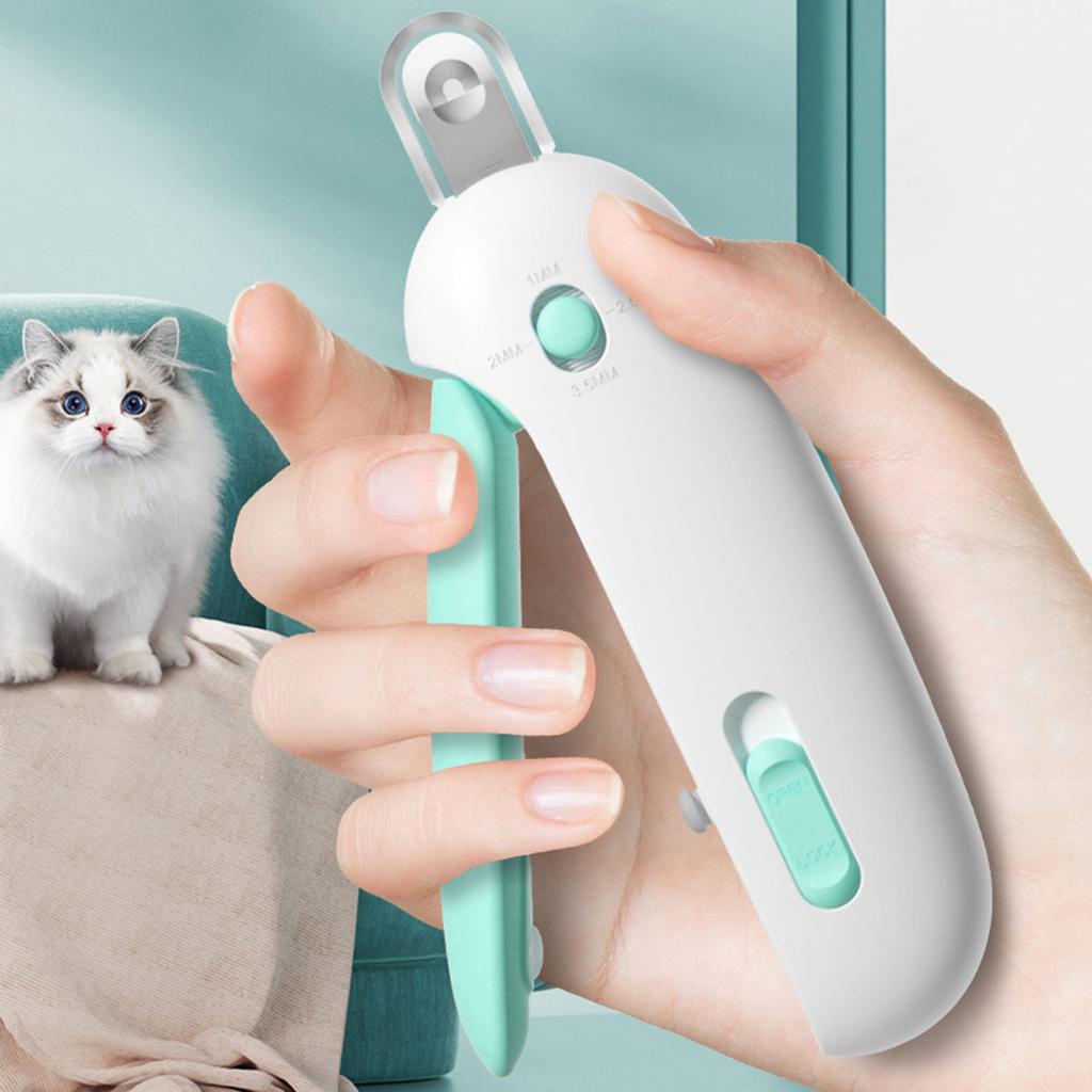 Пилка для когтей домашних животных, безопасный кусачки с защитой и легкой резкой, маникюрный педикюрный уход, безопасная пилка для ногтей домашних животных