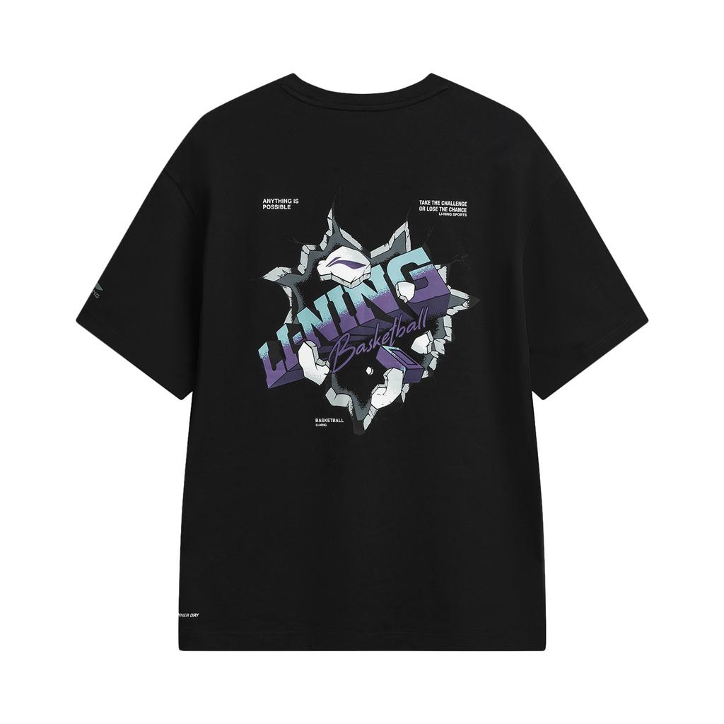 Спортивная коллекция Li Ning Футболка Унисекс Черная ATSW301-1