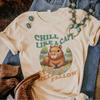 Capybara Tee Unisex Comic Graphic Harajuku Tee Female Comic Y2k Designer Clothes